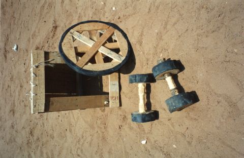 Workshop for building mobility aids for handicapped individuals. 
Workshop for building mobility aids for disabled individuals; run in partnership with the Angola Secretariat of State for Social Affairs (SEAS).