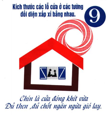 Poster with ten key principles of storm resistant construction - Use doors and shutters that can be closed
